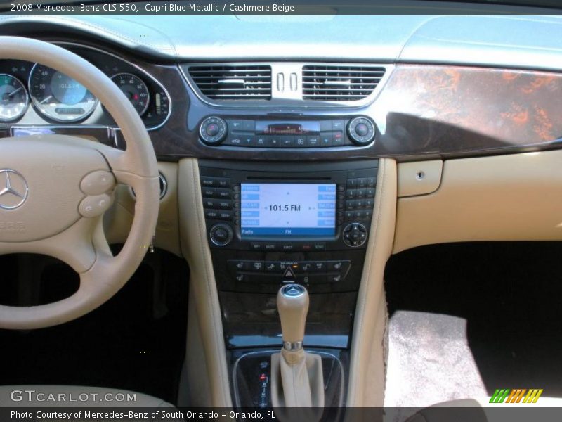 Capri Blue Metallic / Cashmere Beige 2008 Mercedes-Benz CLS 550