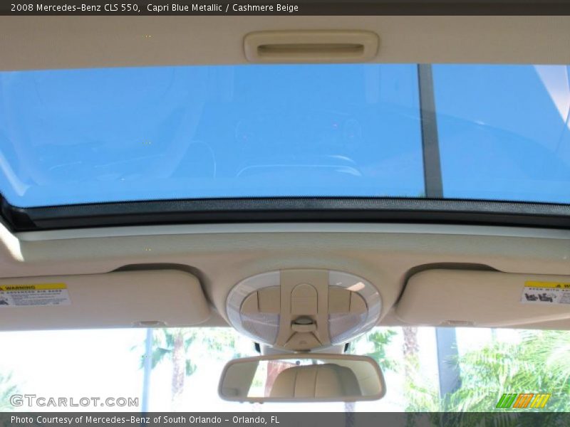 Capri Blue Metallic / Cashmere Beige 2008 Mercedes-Benz CLS 550
