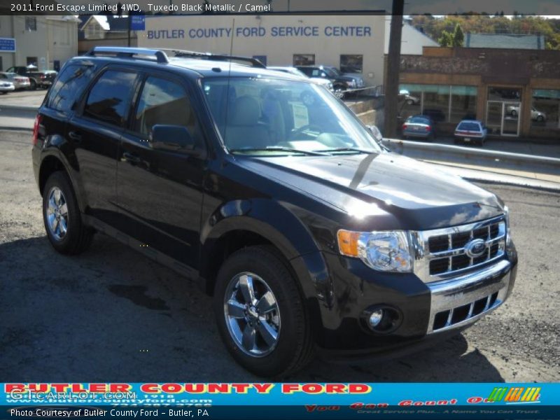 Tuxedo Black Metallic / Camel 2011 Ford Escape Limited 4WD