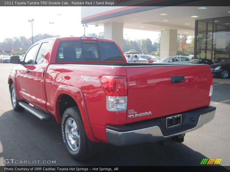 Radiant Red / Sand Beige 2011 Toyota Tundra TRD Double Cab