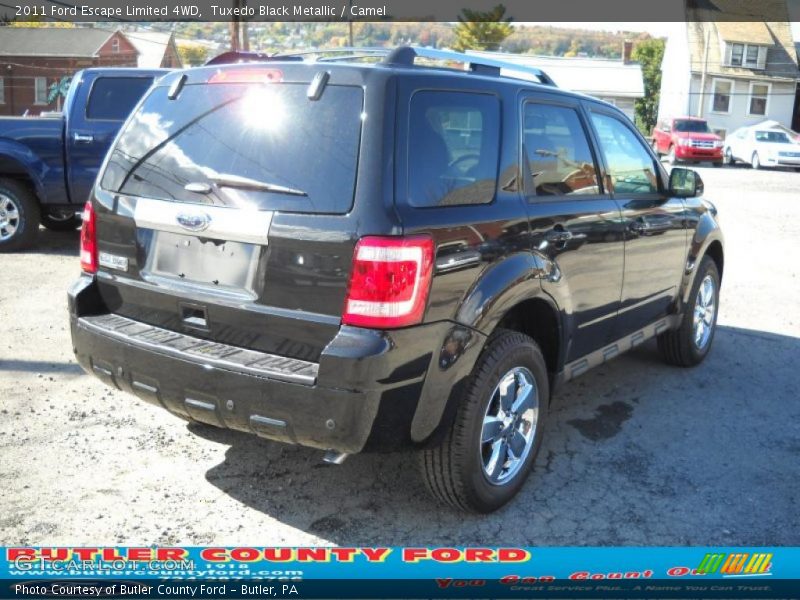 Tuxedo Black Metallic / Camel 2011 Ford Escape Limited 4WD