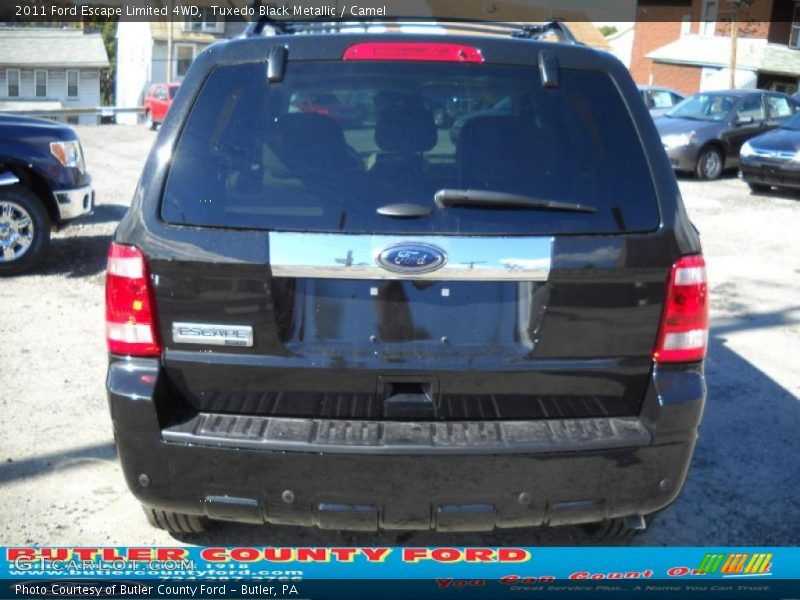 Tuxedo Black Metallic / Camel 2011 Ford Escape Limited 4WD