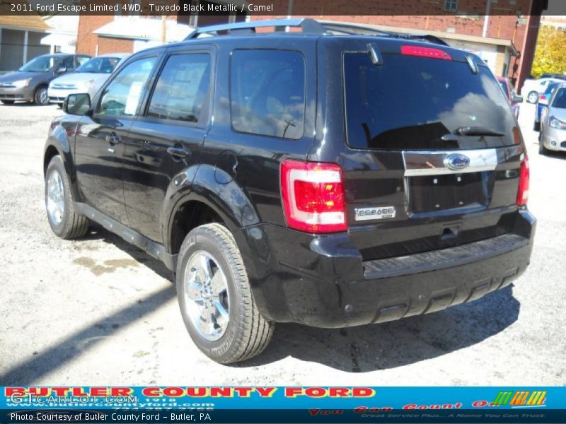 Tuxedo Black Metallic / Camel 2011 Ford Escape Limited 4WD