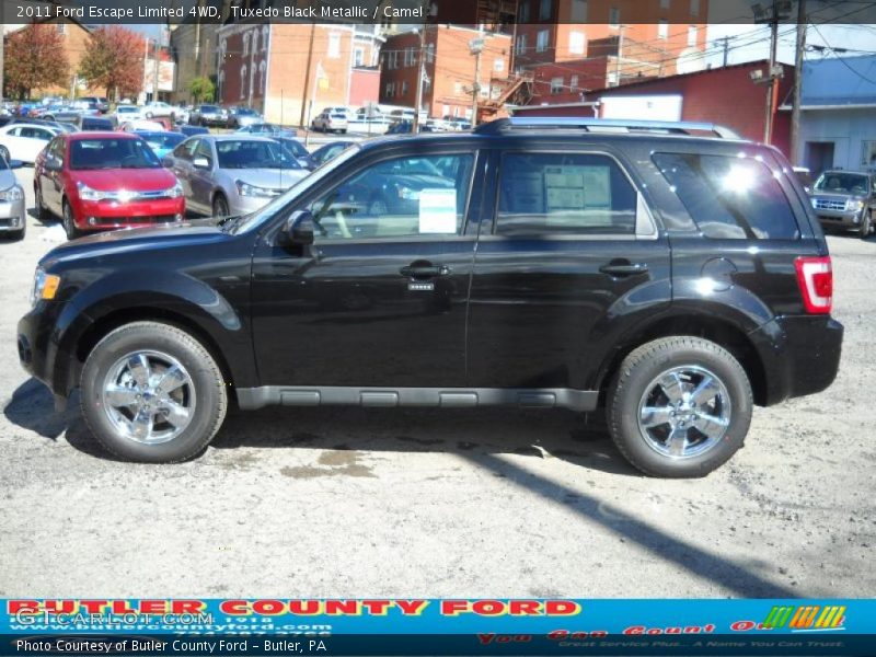 Tuxedo Black Metallic / Camel 2011 Ford Escape Limited 4WD