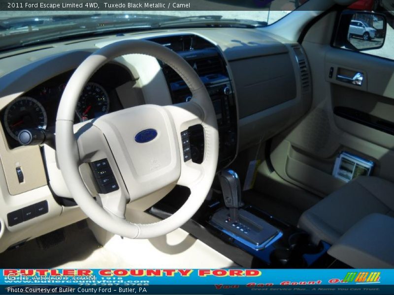 Tuxedo Black Metallic / Camel 2011 Ford Escape Limited 4WD