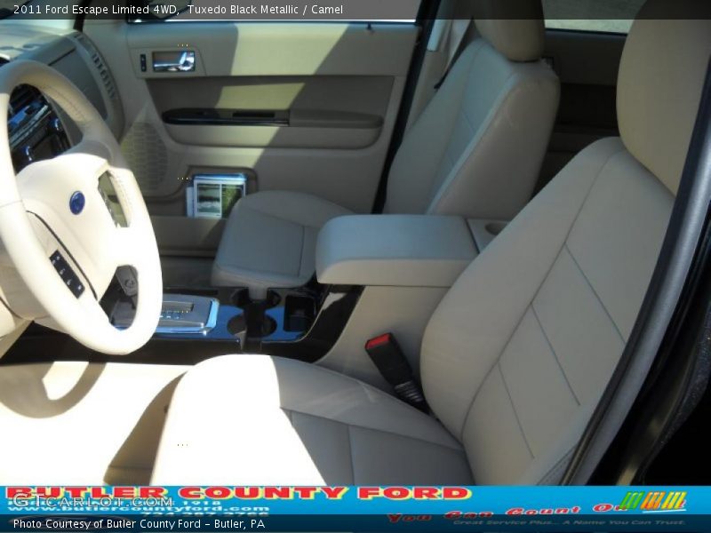 Tuxedo Black Metallic / Camel 2011 Ford Escape Limited 4WD