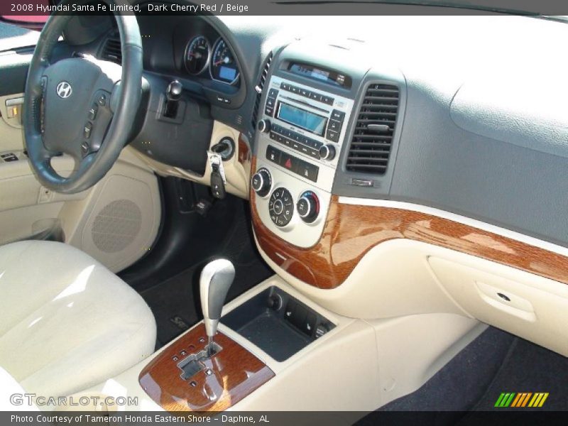 Dark Cherry Red / Beige 2008 Hyundai Santa Fe Limited