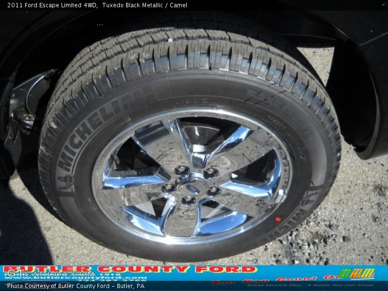 Tuxedo Black Metallic / Camel 2011 Ford Escape Limited 4WD