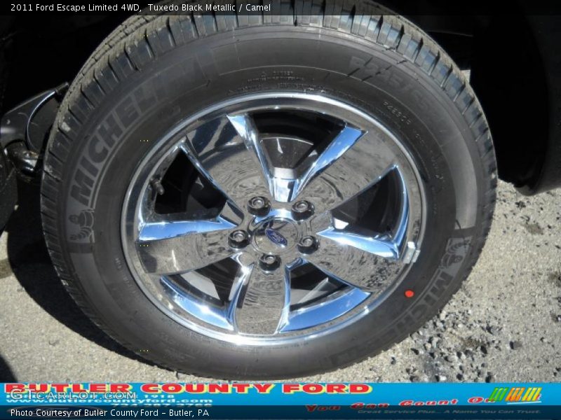 Tuxedo Black Metallic / Camel 2011 Ford Escape Limited 4WD