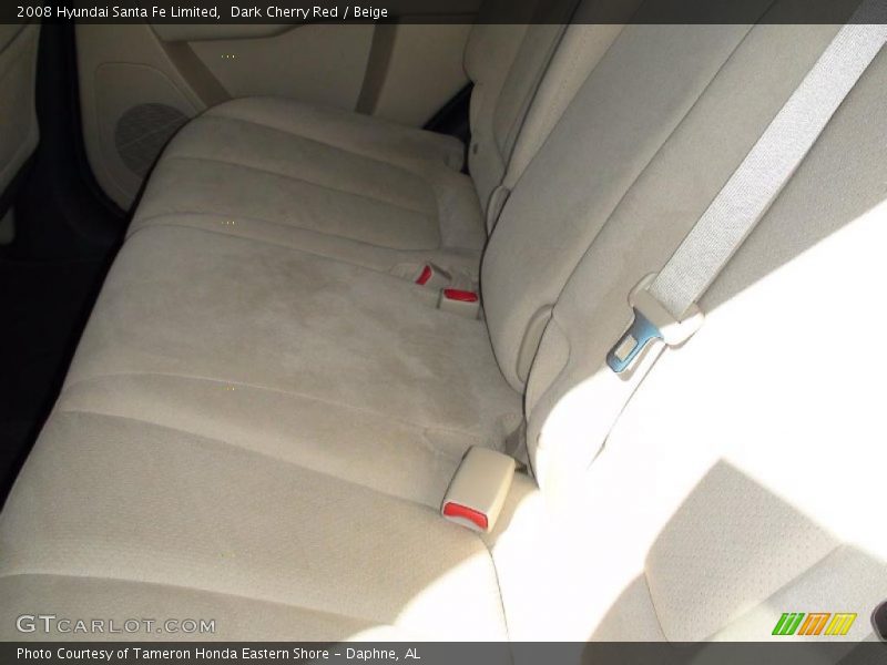 Dark Cherry Red / Beige 2008 Hyundai Santa Fe Limited