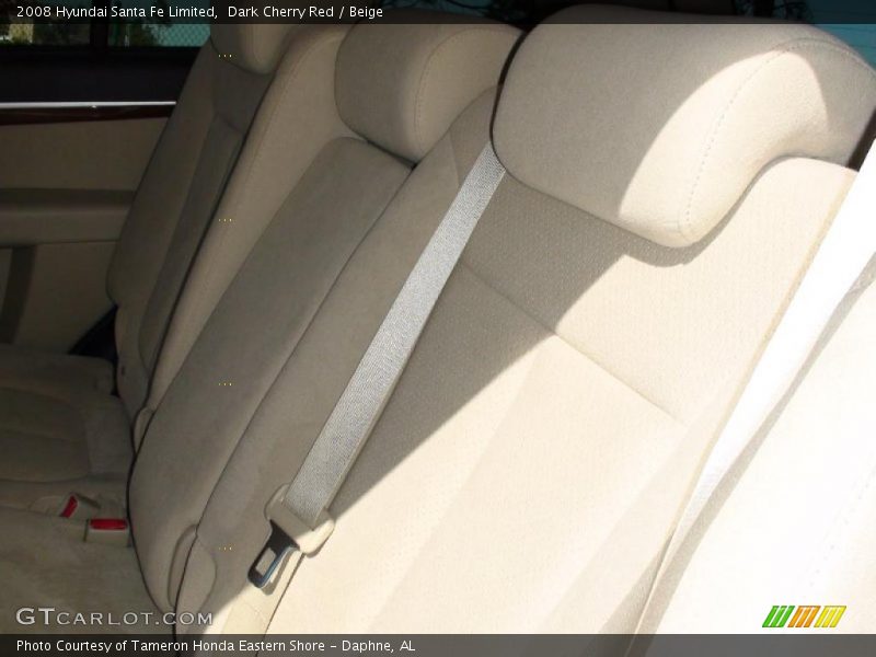 Dark Cherry Red / Beige 2008 Hyundai Santa Fe Limited