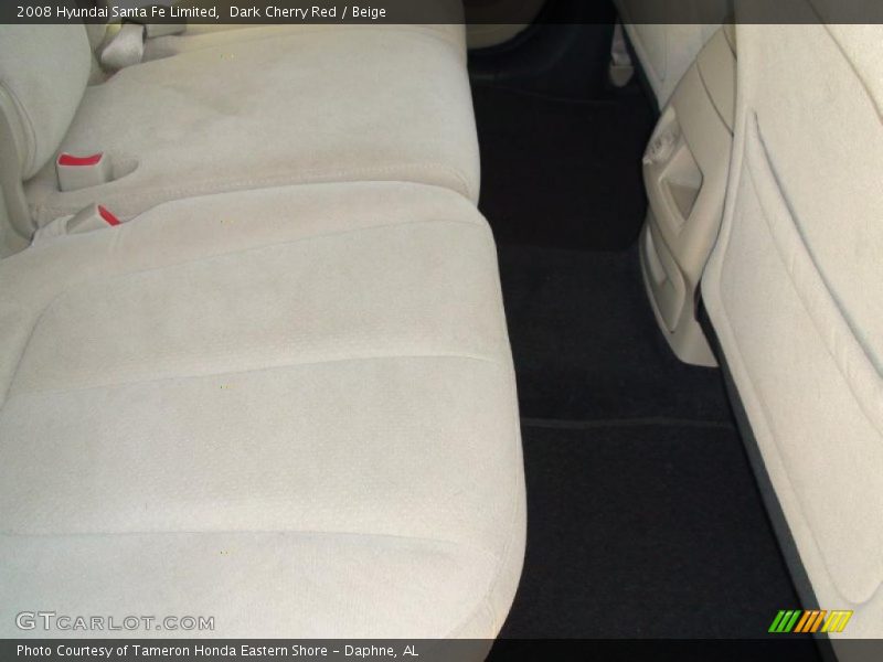 Dark Cherry Red / Beige 2008 Hyundai Santa Fe Limited