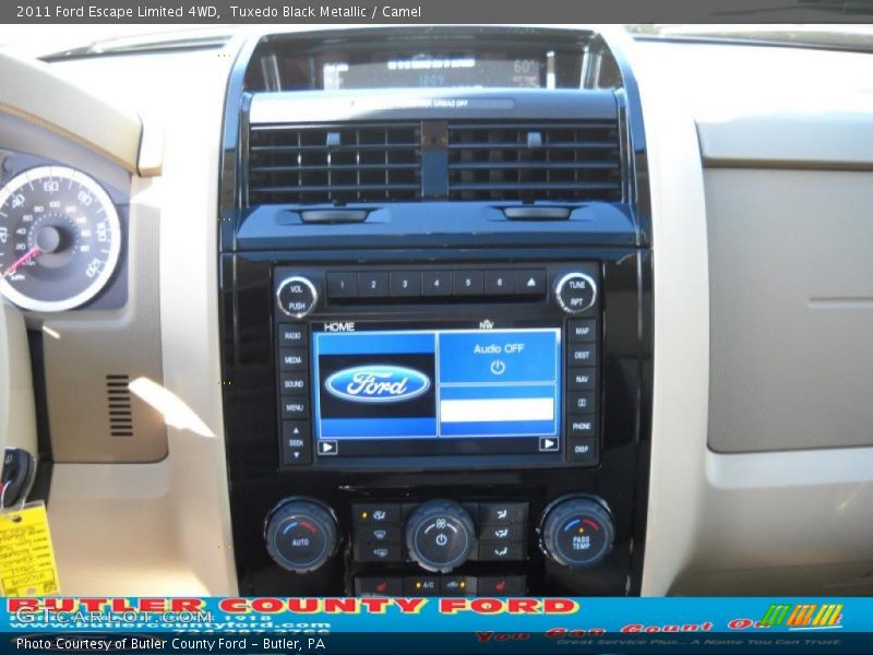Tuxedo Black Metallic / Camel 2011 Ford Escape Limited 4WD