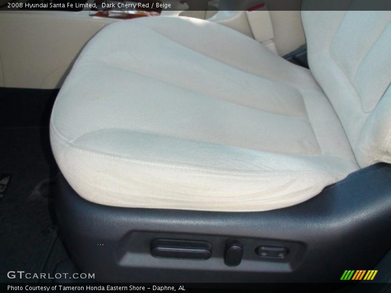 Dark Cherry Red / Beige 2008 Hyundai Santa Fe Limited