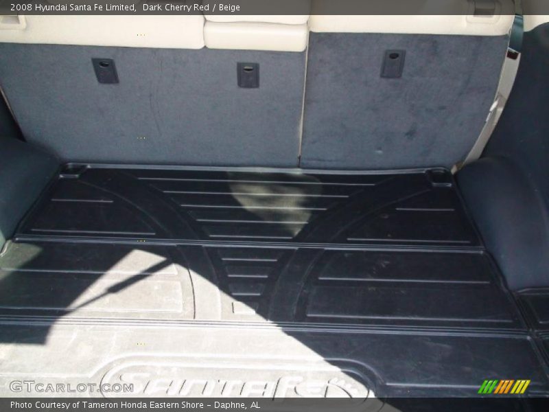 Dark Cherry Red / Beige 2008 Hyundai Santa Fe Limited