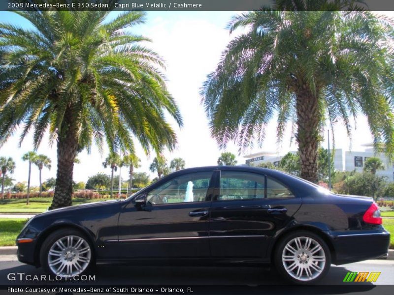 Capri Blue Metallic / Cashmere 2008 Mercedes-Benz E 350 Sedan