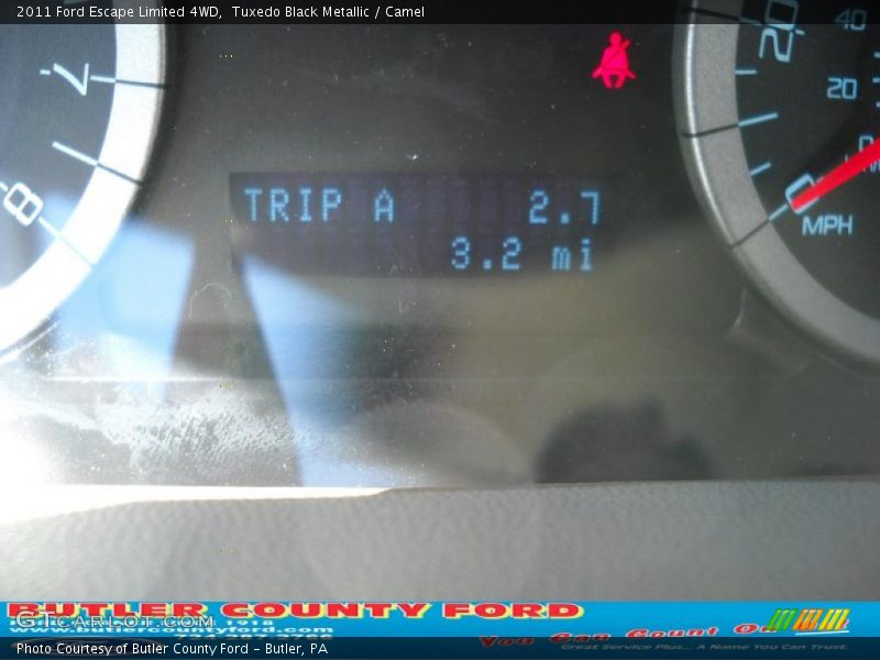 Tuxedo Black Metallic / Camel 2011 Ford Escape Limited 4WD