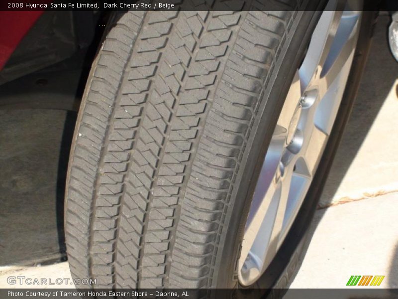 Dark Cherry Red / Beige 2008 Hyundai Santa Fe Limited