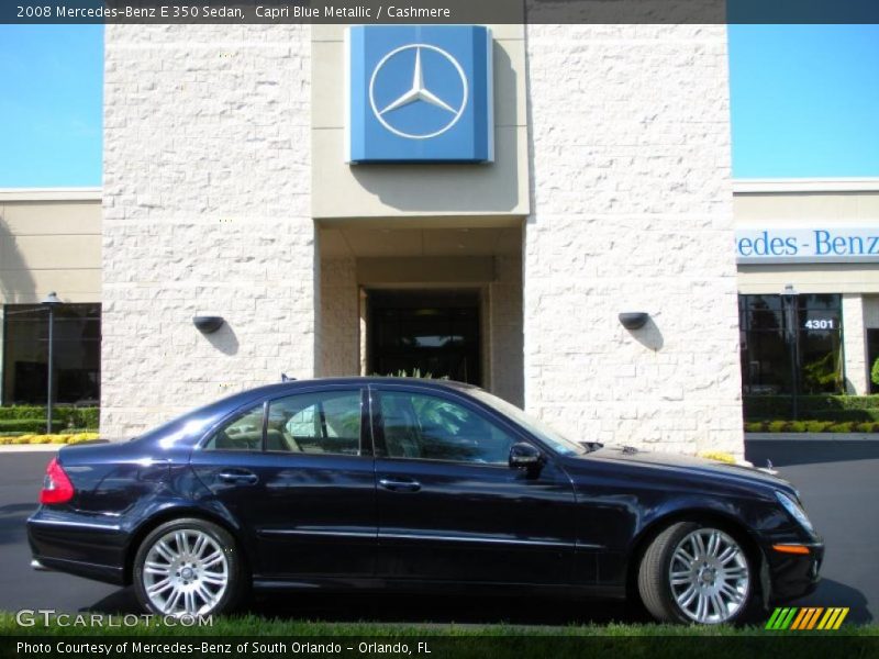 Capri Blue Metallic / Cashmere 2008 Mercedes-Benz E 350 Sedan