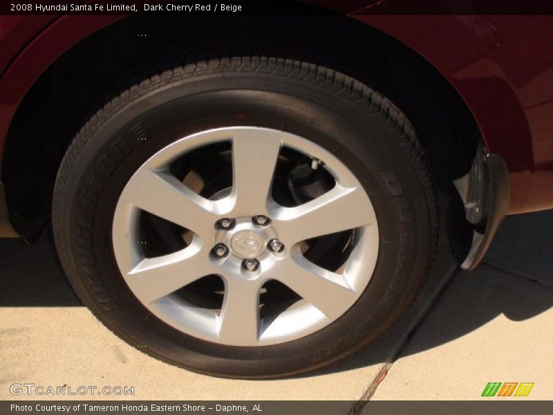 Dark Cherry Red / Beige 2008 Hyundai Santa Fe Limited