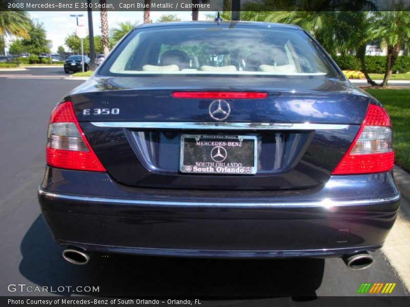 Capri Blue Metallic / Cashmere 2008 Mercedes-Benz E 350 Sedan