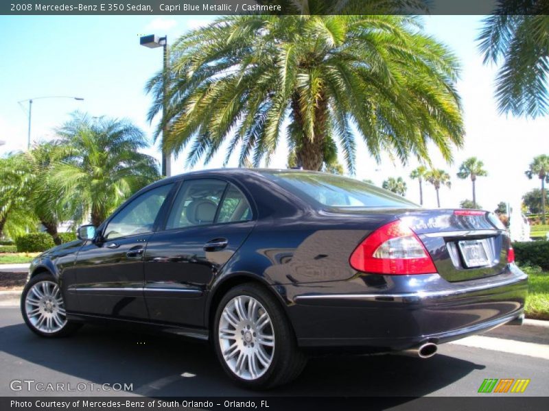 Capri Blue Metallic / Cashmere 2008 Mercedes-Benz E 350 Sedan