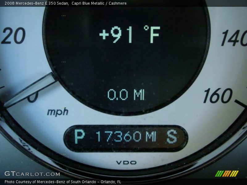 Capri Blue Metallic / Cashmere 2008 Mercedes-Benz E 350 Sedan