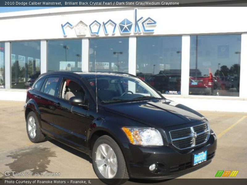 Brilliant Black Crystal Pearl / Dark Slate Gray/Medium Graystone 2010 Dodge Caliber Mainstreet