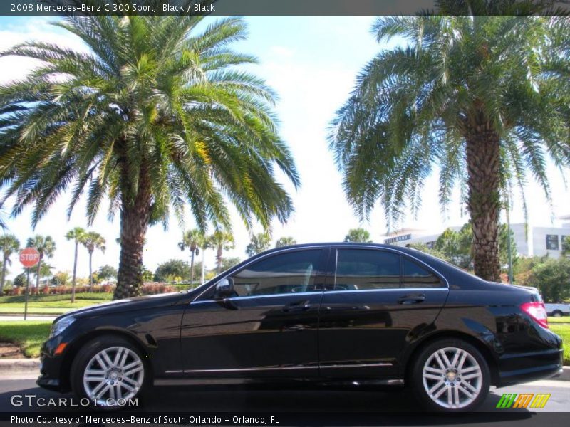 Black / Black 2008 Mercedes-Benz C 300 Sport