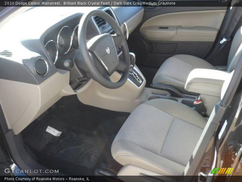 Brilliant Black Crystal Pearl / Dark Slate Gray/Medium Graystone 2010 Dodge Caliber Mainstreet
