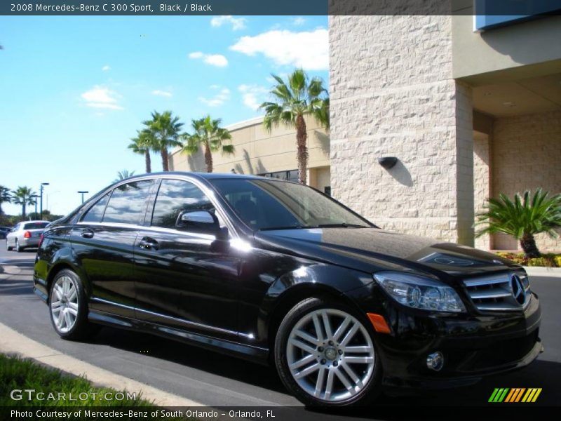 Black / Black 2008 Mercedes-Benz C 300 Sport
