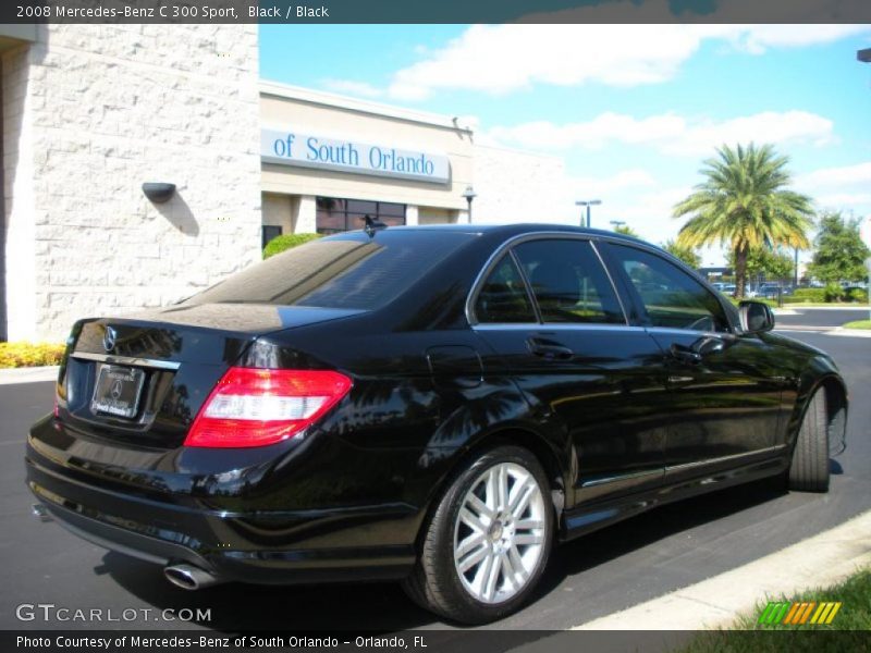 Black / Black 2008 Mercedes-Benz C 300 Sport