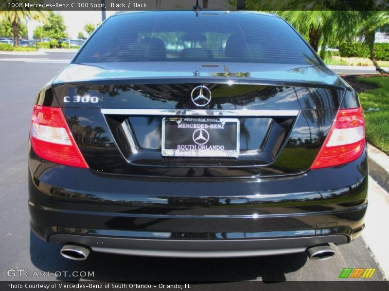 Black / Black 2008 Mercedes-Benz C 300 Sport