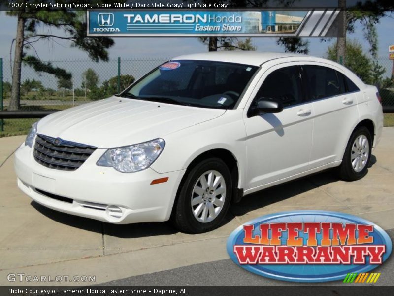 Stone White / Dark Slate Gray/Light Slate Gray 2007 Chrysler Sebring Sedan
