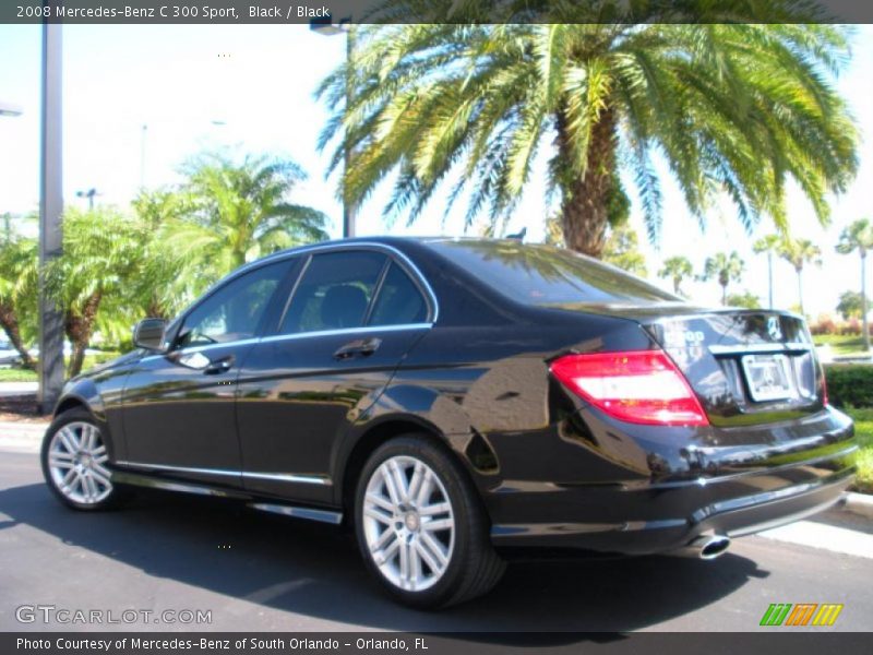 Black / Black 2008 Mercedes-Benz C 300 Sport