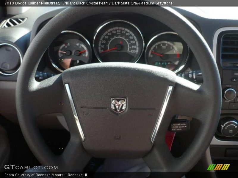 Brilliant Black Crystal Pearl / Dark Slate Gray/Medium Graystone 2010 Dodge Caliber Mainstreet