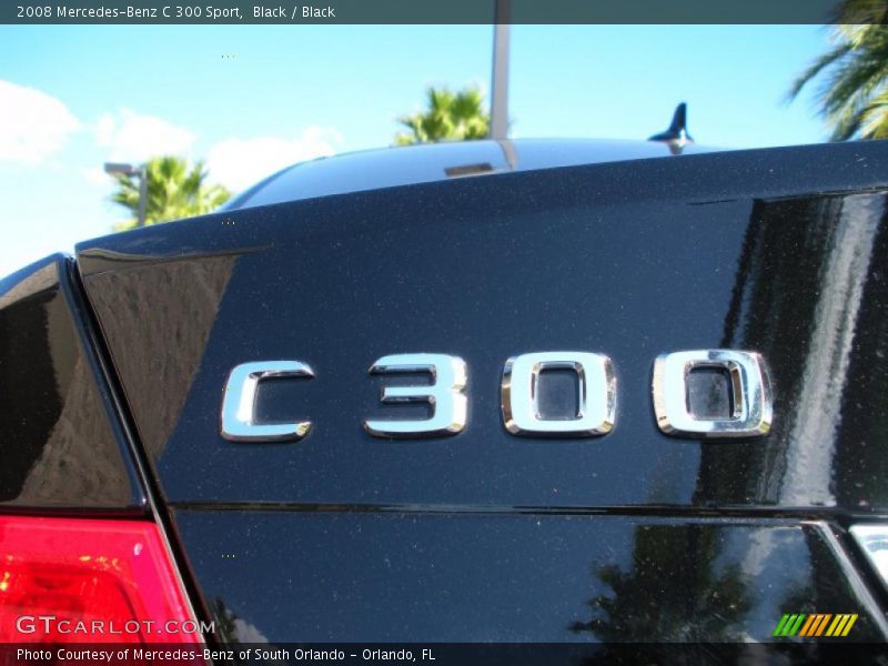 Black / Black 2008 Mercedes-Benz C 300 Sport