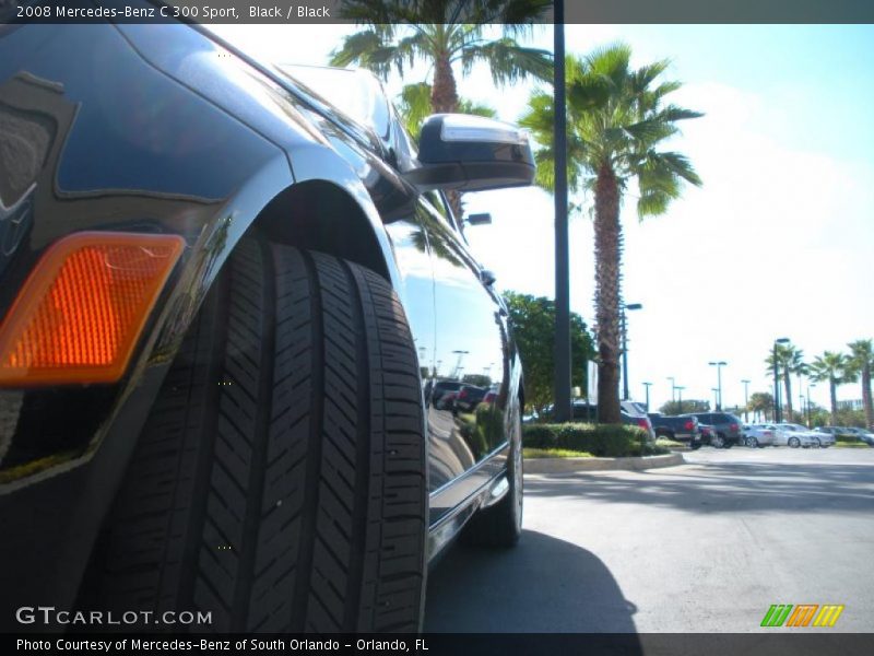 Black / Black 2008 Mercedes-Benz C 300 Sport