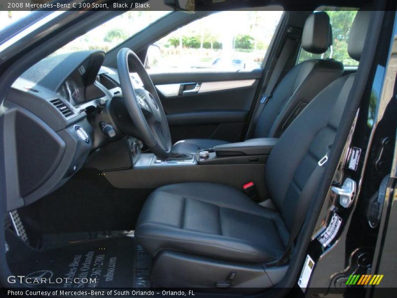 Black / Black 2008 Mercedes-Benz C 300 Sport