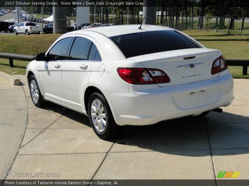 Stone White / Dark Slate Gray/Light Slate Gray 2007 Chrysler Sebring Sedan
