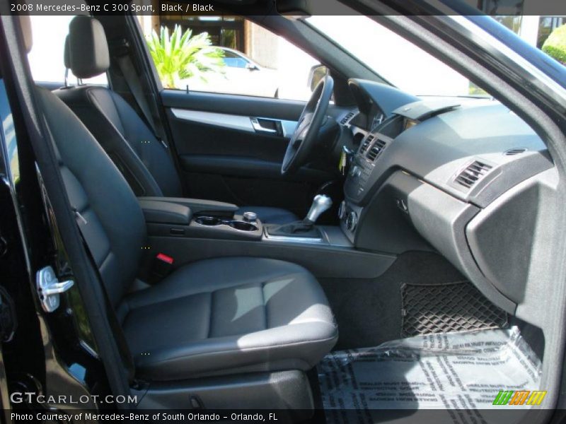 Black / Black 2008 Mercedes-Benz C 300 Sport