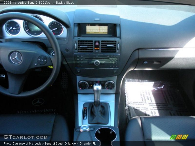Black / Black 2008 Mercedes-Benz C 300 Sport