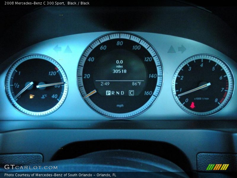 Black / Black 2008 Mercedes-Benz C 300 Sport