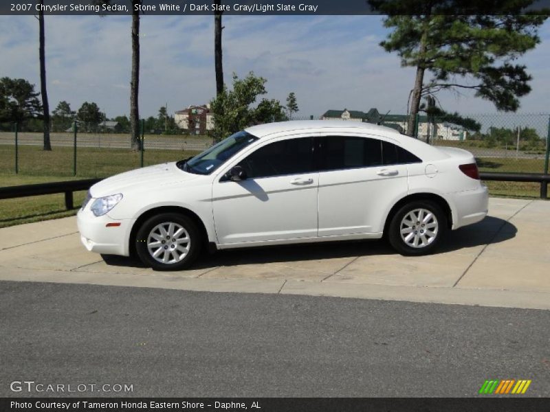 Stone White / Dark Slate Gray/Light Slate Gray 2007 Chrysler Sebring Sedan