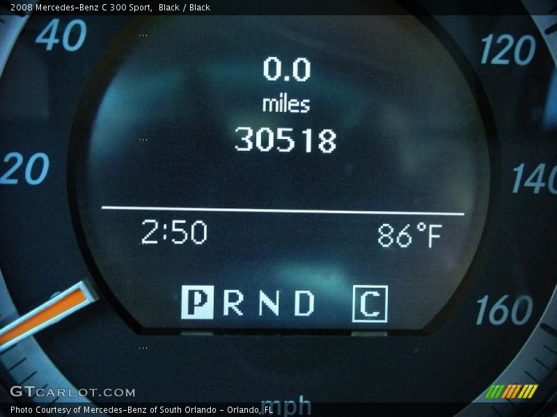 Black / Black 2008 Mercedes-Benz C 300 Sport