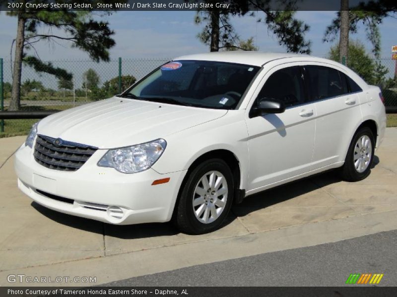 Stone White / Dark Slate Gray/Light Slate Gray 2007 Chrysler Sebring Sedan