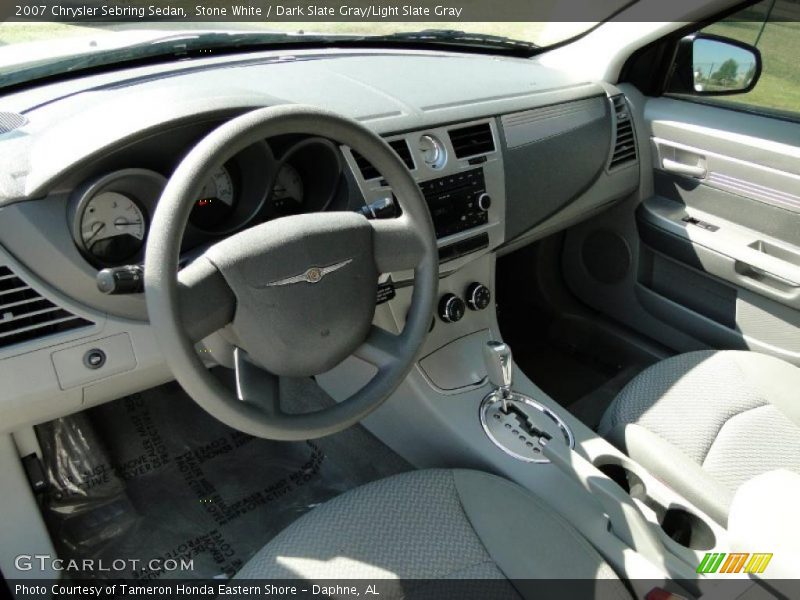 Stone White / Dark Slate Gray/Light Slate Gray 2007 Chrysler Sebring Sedan