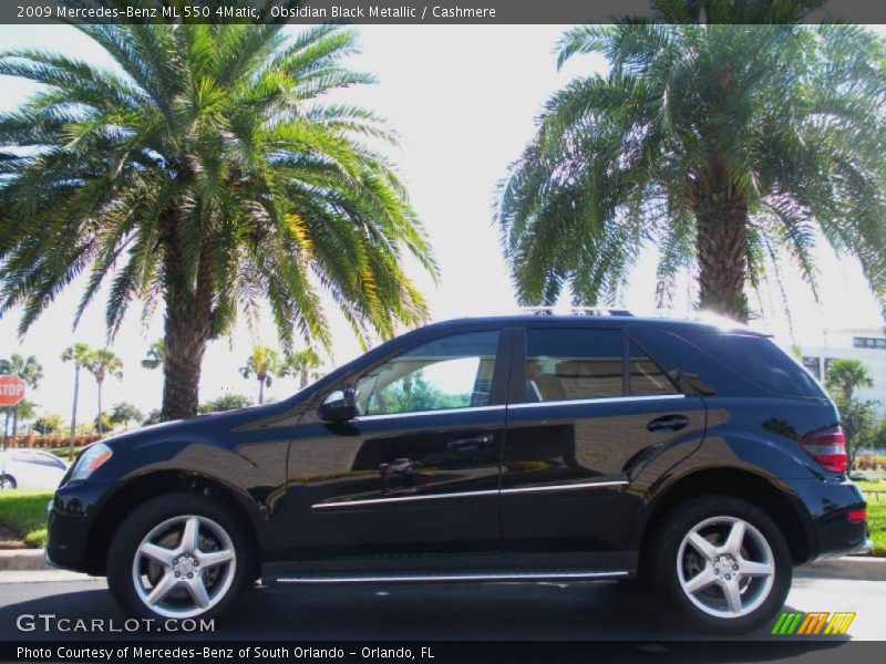 Obsidian Black Metallic / Cashmere 2009 Mercedes-Benz ML 550 4Matic