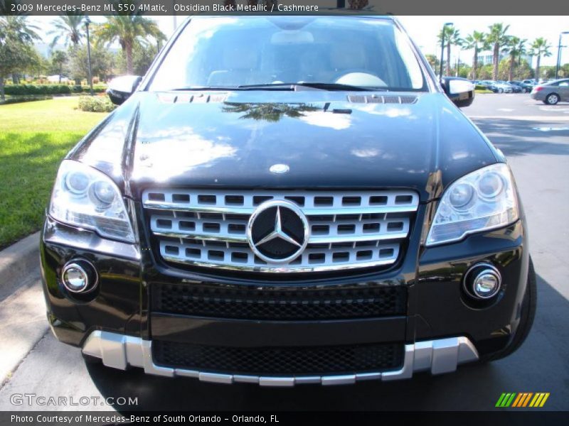 Obsidian Black Metallic / Cashmere 2009 Mercedes-Benz ML 550 4Matic