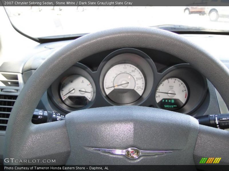 Stone White / Dark Slate Gray/Light Slate Gray 2007 Chrysler Sebring Sedan